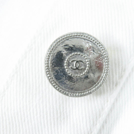 CHANEL Denim Jacket P70204 Main: 100% cotton white Women 36 Used Authentic