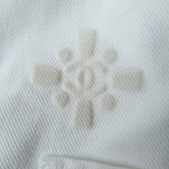 CHANEL Denim Jacket P70204 Main: 100% cotton white Women 36 Used Authentic