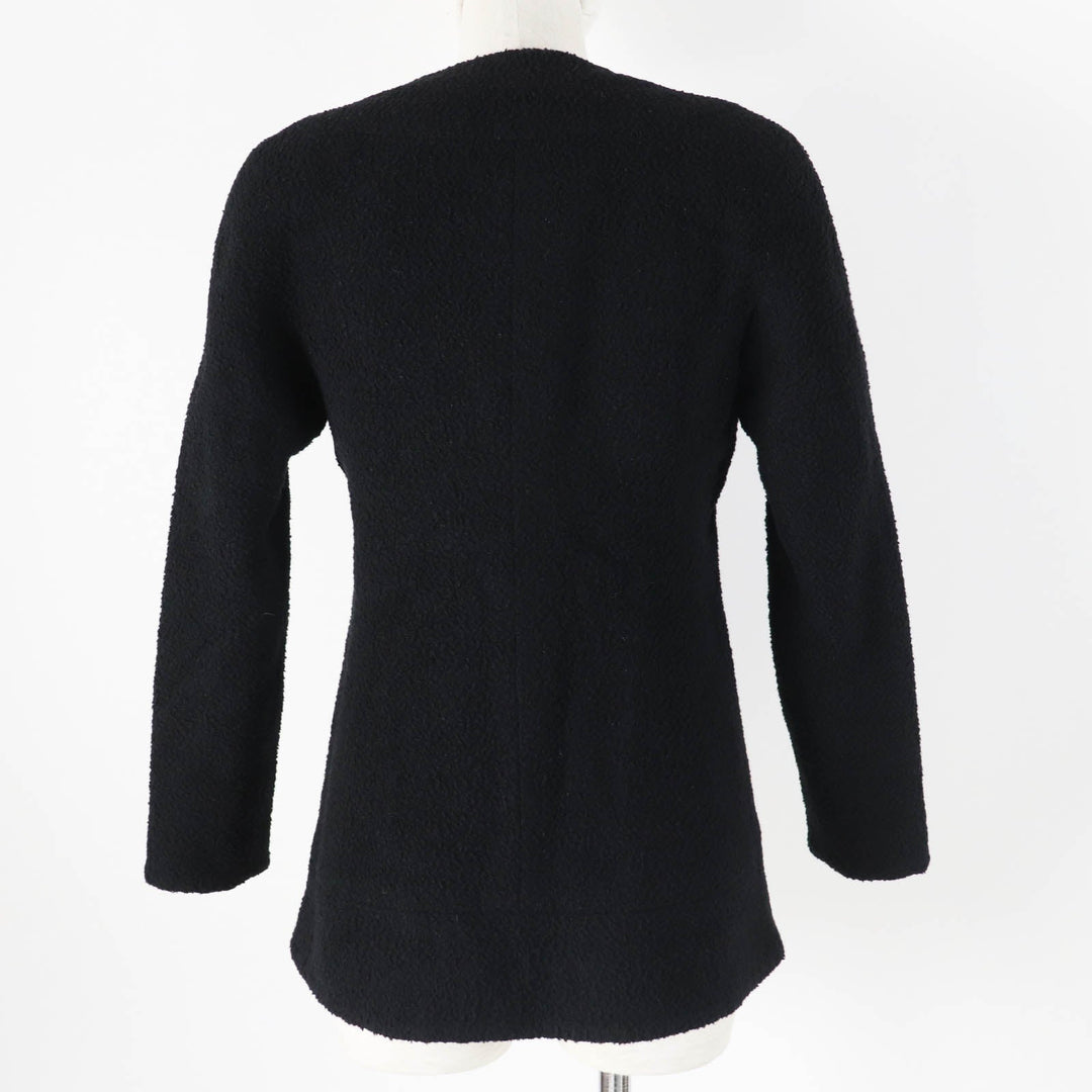 CHANEL No color jacket 19A P61936 Main: 80% wool, Main: 12% silk, Main: 8% polyamide (nylon), Lining: 100% silk, Part: 100% silk black Women 34 Used Authentic