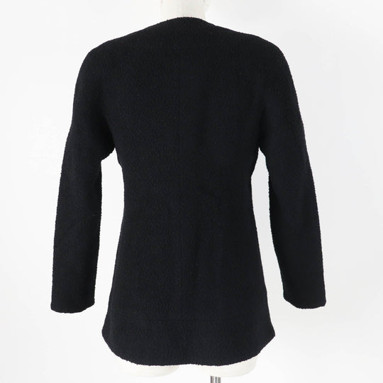 CHANEL No color jacket 19A P61936 Main: 80% wool, Main: 12% silk, Main: 8% polyamide (nylon), Lining: 100% silk, Part: 100% silk black Women 34 Used Authentic
