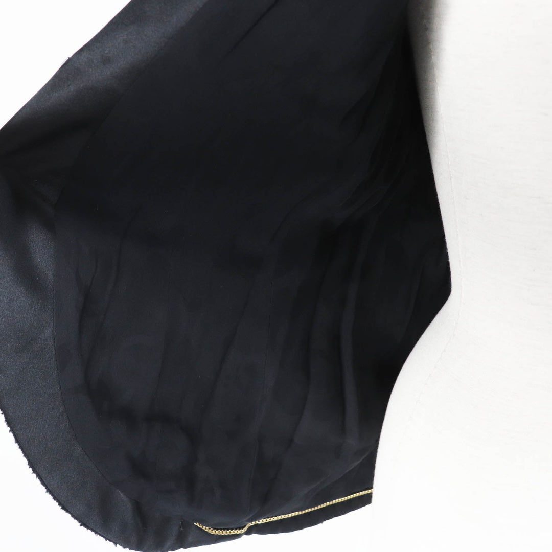 CHANEL No color jacket 19A P61936 Main: 80% wool, Main: 12% silk, Main: 8% polyamide (nylon), Lining: 100% silk, Part: 100% silk black Women 34 Used Authentic