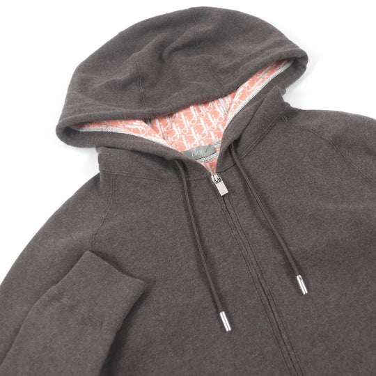 Dior HOMME Hoodie 113M221AT225 Main: 91% cotton, Main: 9% cashmere, Part: 100% rayon Brown mens S Used Authentic