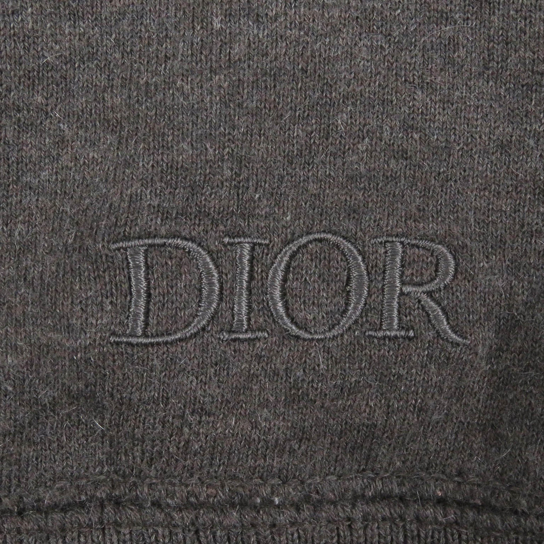 Dior HOMME Hoodie 113M221AT225 Main: 91% cotton, Main: 9% cashmere, Part: 100% rayon Brown mens S Used Authentic