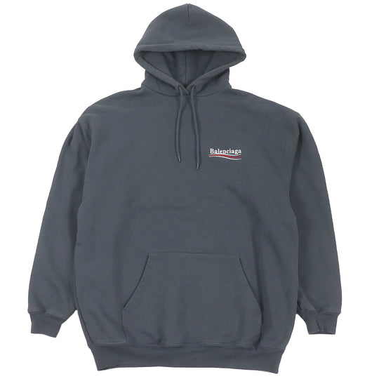 BALENCIAGA Hoodie 578135 Main: 100% cotton, Part: 100% polyester gray mens S Used Authentic
