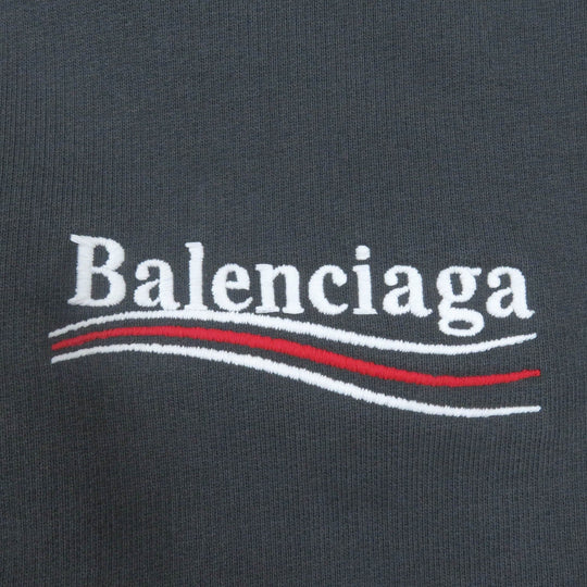BALENCIAGA Hoodie 578135 Main: 100% cotton, Part: 100% polyester gray mens S Used Authentic