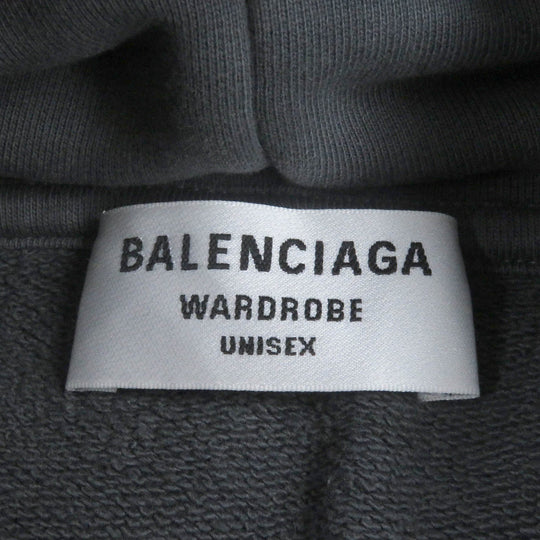 BALENCIAGA Hoodie 578135 Main: 100% cotton, Part: 100% polyester gray mens S Used Authentic