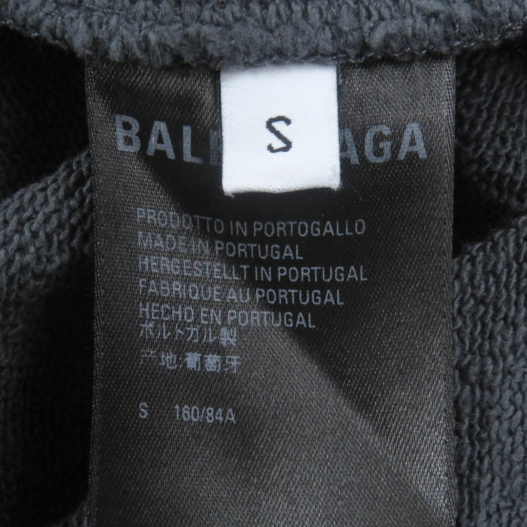 BALENCIAGA Hoodie 578135 Main: 100% cotton, Part: 100% polyester gray mens S Used Authentic