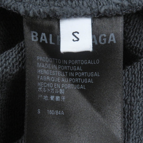 BALENCIAGA Hoodie 578135 Main: 100% cotton, Part: 100% polyester gray mens S Used Authentic