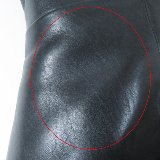 PRADA Knee-high boots 1W931M Main: Leather black CALZATURE DONNA Women 38.5 Used Authentic