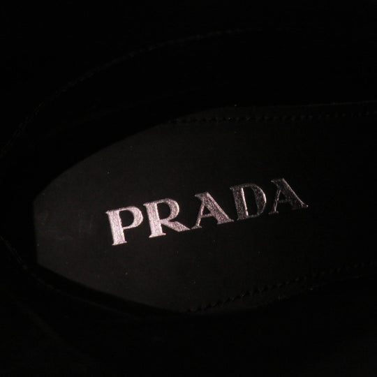 PRADA Knee-high boots 1W931M Main: Leather black CALZATURE DONNA Women 38.5 Used Authentic