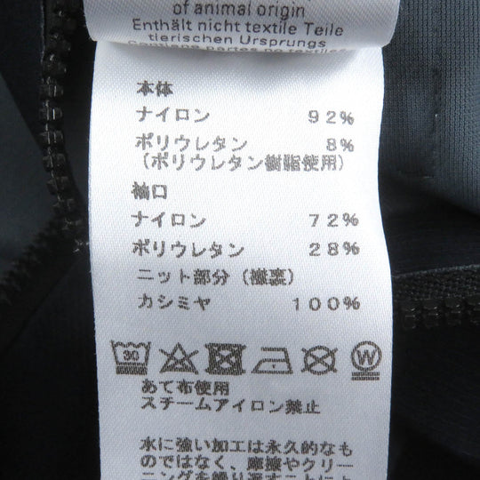 HERMES Mountain Hoodie Outer: 92% nylon, Outer: 8% polyurethane, Sleeve lining: 72% nylon, Sleeve lining: 28% polyurethane, Lining: 100% cashmere Navy mens L Used Authentic