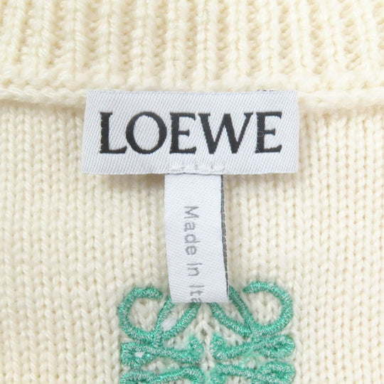 LOEWE sweater H526Y14KCK Main: 95% wool, Main: 2% mohair, Main: 2% polyamide, Main: 1% polyester Ivory mens M Used Authentic