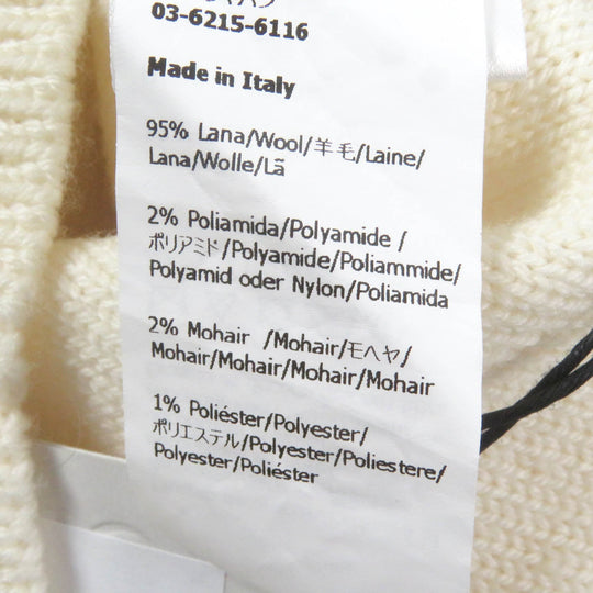 LOEWE sweater H526Y14KCK Main: 95% wool, Main: 2% mohair, Main: 2% polyamide, Main: 1% polyester Ivory mens M Used Authentic