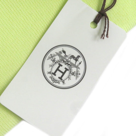 HERMES Blouson Main: 100% cotton, Part: 90% cotton, Part: 10% polyurethane, Leather part: sheepskin Light green Chevaux en Symetrie mens Used Authentic