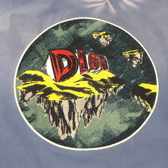 Dior HOMME Long sleeve shirt 013D580E324X cotton blue 41
