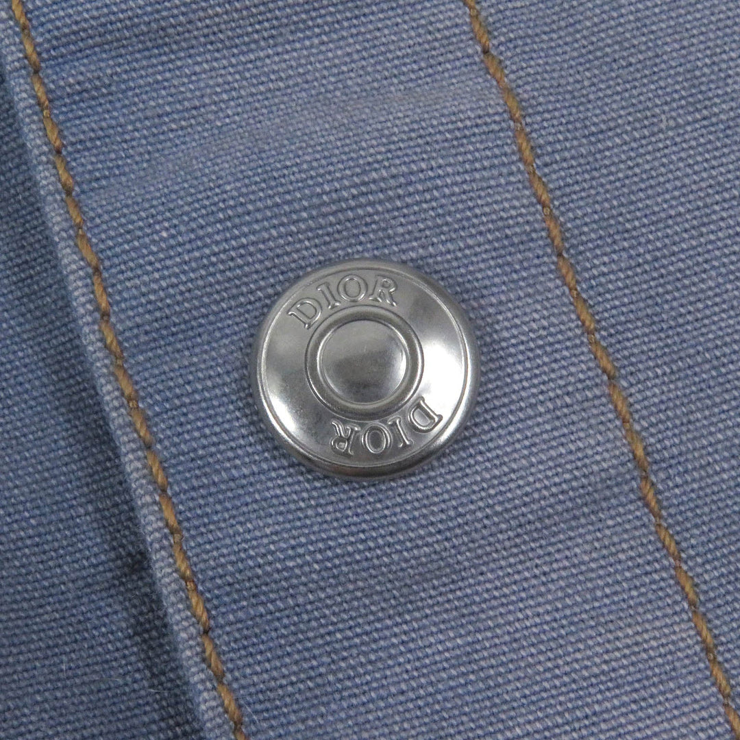 Dior HOMME Long sleeve shirt 013D580E324X cotton blue 41