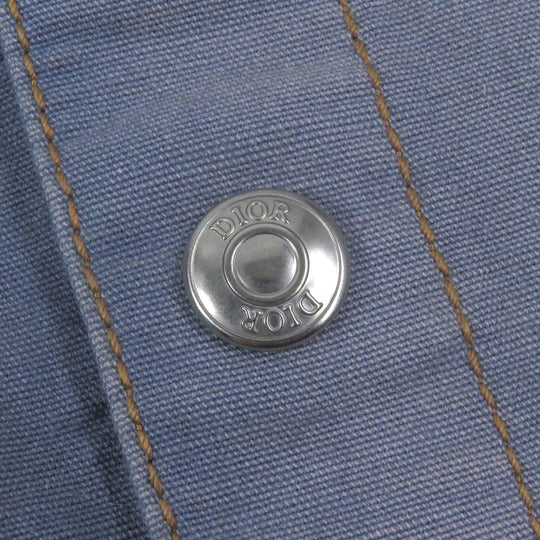 Dior HOMME Long sleeve shirt 013D580E324X cotton blue 41