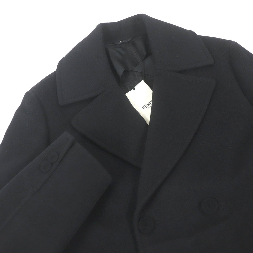 FENDI coat FF0709 Main: 99% wool, Main: 1% silk black mens 48 Used Authentic