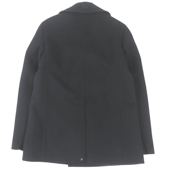 FENDI coat FF0709 Main: 99% wool, Main: 1% silk black mens 48 Used Authentic