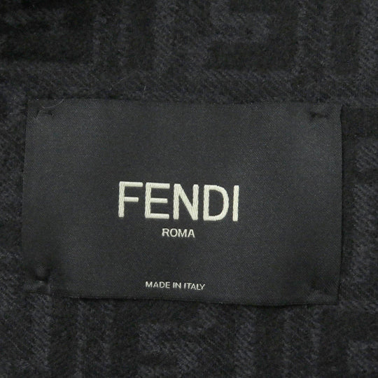 FENDI coat FF0709 Main: 99% wool, Main: 1% silk black mens 48 Used Authentic