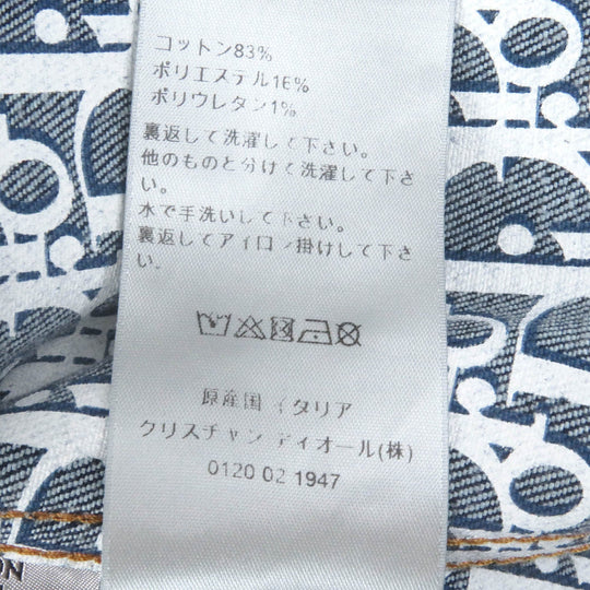 Dior HOMME Denim Jacket 013D482B226X Main: 83% cotton, 16% polyester, 1% polyurethane Indigo blue mens 46 Used Authentic