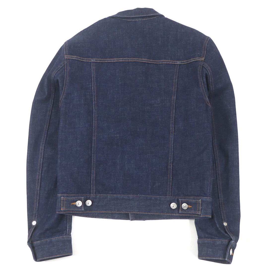 Dior HOMME Denim Jacket 013D482B226X Main: 83% cotton, 16% polyester, 1% polyurethane Indigo blue mens 46 Used Authentic