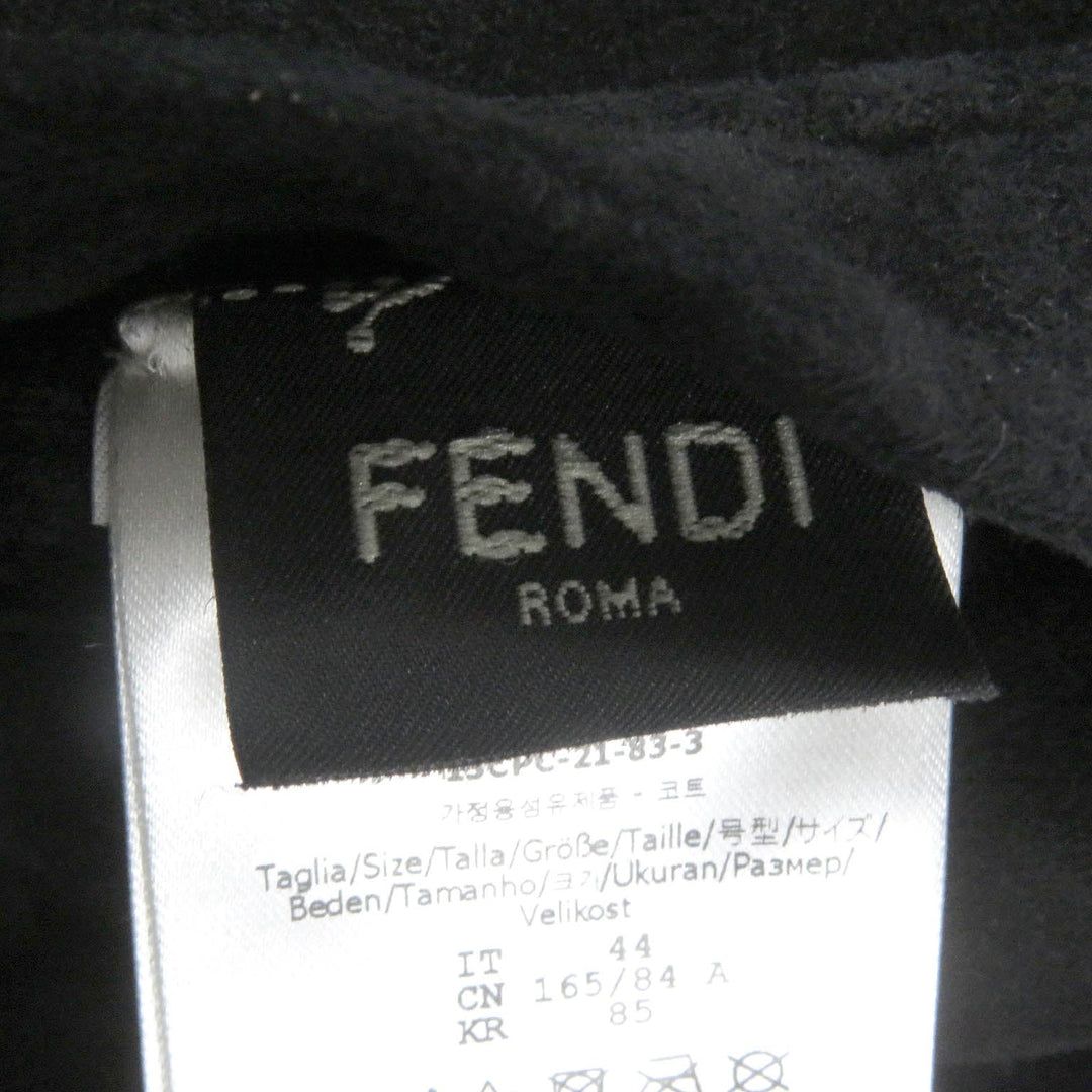 FENDI Mouton coat FM0157 Main: Sheep leather black mens 44 Used Authentic