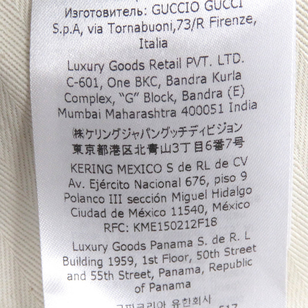 GUCCI Blouson 742855 Main: 100% cotton, Part: 70% cotton, Part: 30% polyester, Sleeve lining: 100% rayon Charcoal type Cotton Canvas GG Supreme Jacket mens 50 Used Authentic