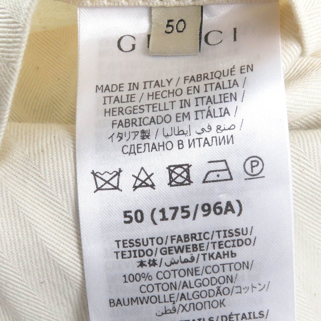 GUCCI Blouson 742855 Main: 100% cotton, Part: 70% cotton, Part: 30% polyester, Sleeve lining: 100% rayon Charcoal type Cotton Canvas GG Supreme Jacket mens 50 Used Authentic