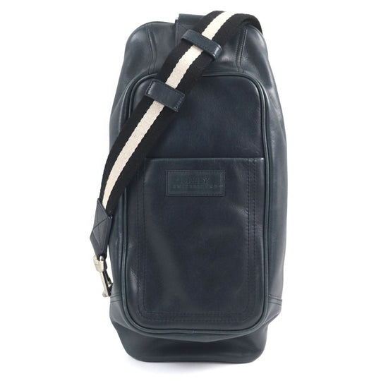 BALLY Sling bag Main: Leather Navy type Trainspotting TABEL-MD mens Used Authentic
