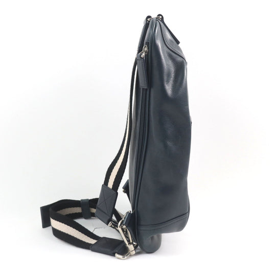 BALLY Sling bag Main: Leather Navy type Trainspotting TABEL-MD mens Used Authentic