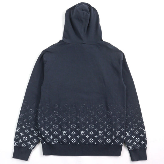 LOUIS VUITTON Hoodie 1AFQAL Main: 100% cotton Navy white Gradient cotton hoodie mens S Used Authentic