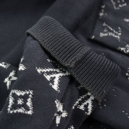 LOUIS VUITTON Hoodie 1AFQAL Main: 100% cotton Navy white Gradient cotton hoodie mens S Used Authentic