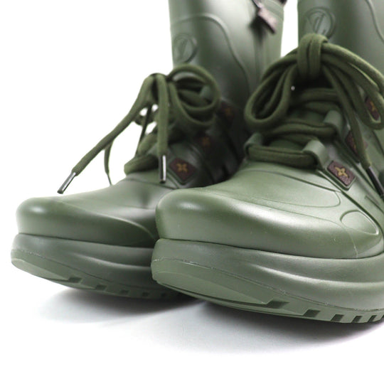 LOUIS VUITTON short boots Main: Rubber khaki Arclight line Women 36 Used Authentic