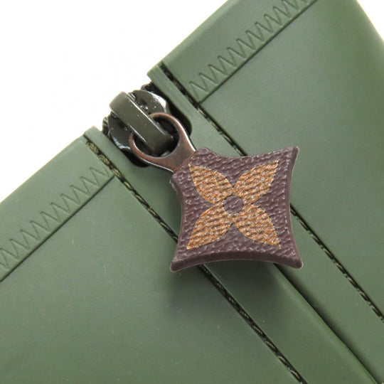 LOUIS VUITTON short boots Main: Rubber khaki Arclight line Women 36 Used Authentic
