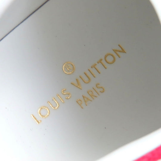 LOUIS VUITTON Low cut sneakers Main: Canvas, Part: Leather Red white Stella line Women 36.5 Used Authentic