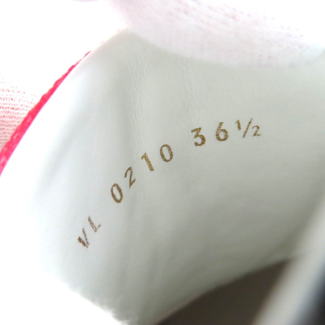 LOUIS VUITTON Low cut sneakers Main: Canvas, Part: Leather Red white Stella line Women 36.5 Used Authentic