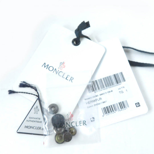 MONCLER down coat Main: 100% nylon, Lining: 100% nylon, Filling: 90% down, Filling: 10% feather, Fur: raccoon Navy HERMIFUR Women 1 Used Authentic