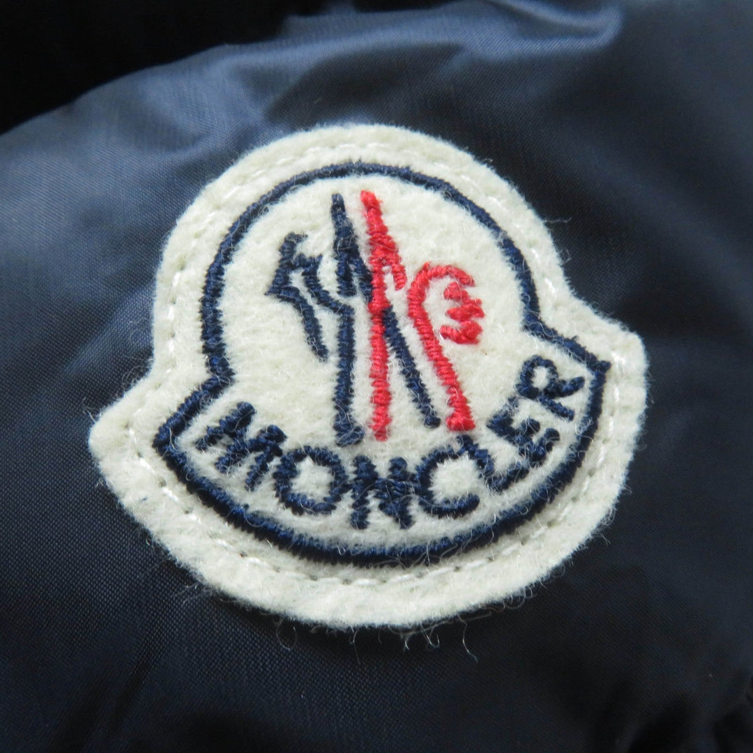 MONCLER down coat Main: 100% nylon, Lining: 100% nylon, Filling: 90% down, Filling: 10% feather, Fur: raccoon Navy HERMIFUR Women 1 Used Authentic