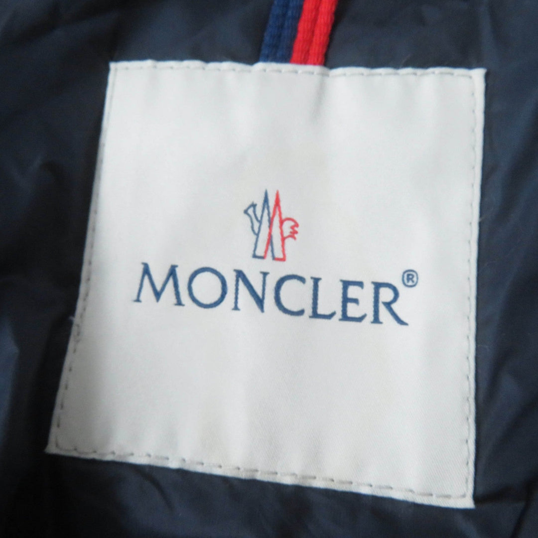 MONCLER down coat Main: 100% nylon, Lining: 100% nylon, Filling: 90% down, Filling: 10% feather, Fur: raccoon Navy HERMIFUR Women 1 Used Authentic