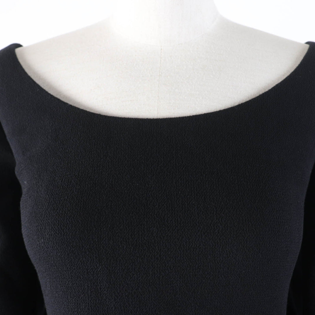 Christian Dior one piece 7E21637A1106 Main: 100% wool, Lining: 100% silk black Women 38 Used Authentic