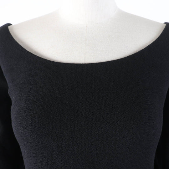 Christian Dior one piece 7E21637A1106 Main: 100% wool, Lining: 100% silk black Women 38 Used Authentic