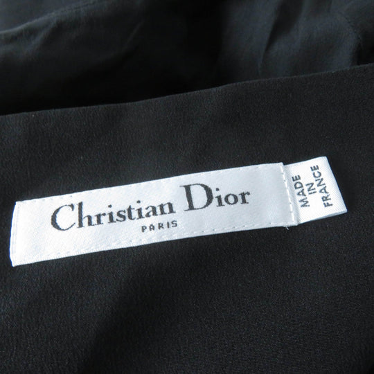 Christian Dior one piece 7E21637A1106 Main: 100% wool, Lining: 100% silk black Women 38 Used Authentic