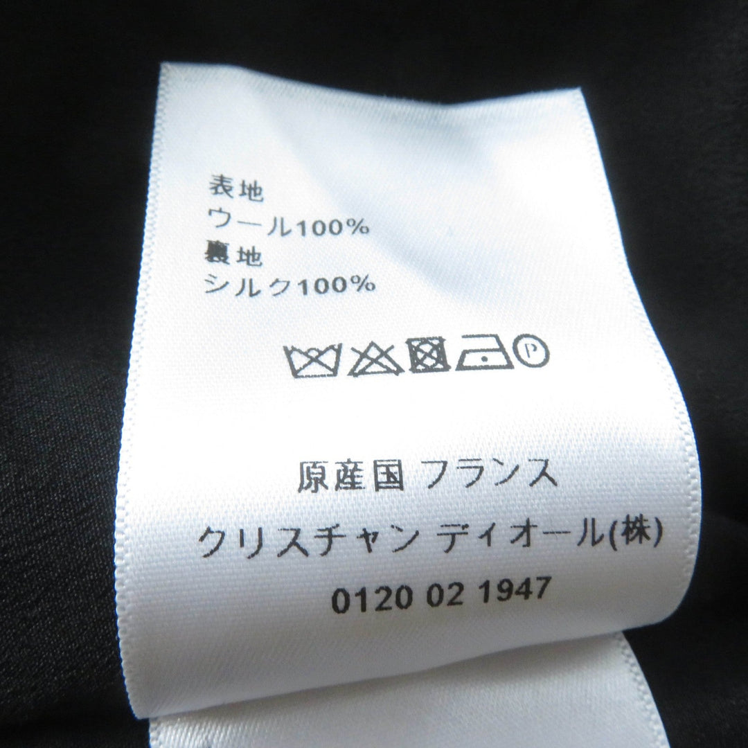 Christian Dior one piece 7E21637A1106 Main: 100% wool, Lining: 100% silk black Women 38 Used Authentic