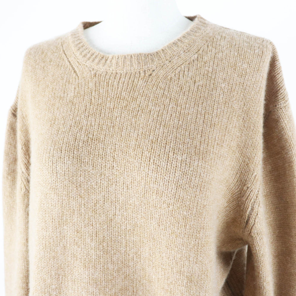 CELINE knit 2 3ET9/ 951A Main: 100% cashmere Camel Phoebe period Women L Used Authentic
