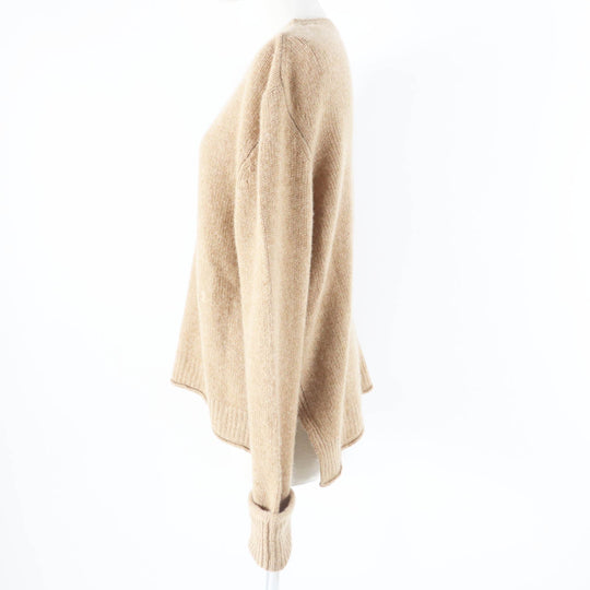 CELINE knit 2 3ET9/ 951A Main: 100% cashmere Camel Phoebe period Women L Used Authentic