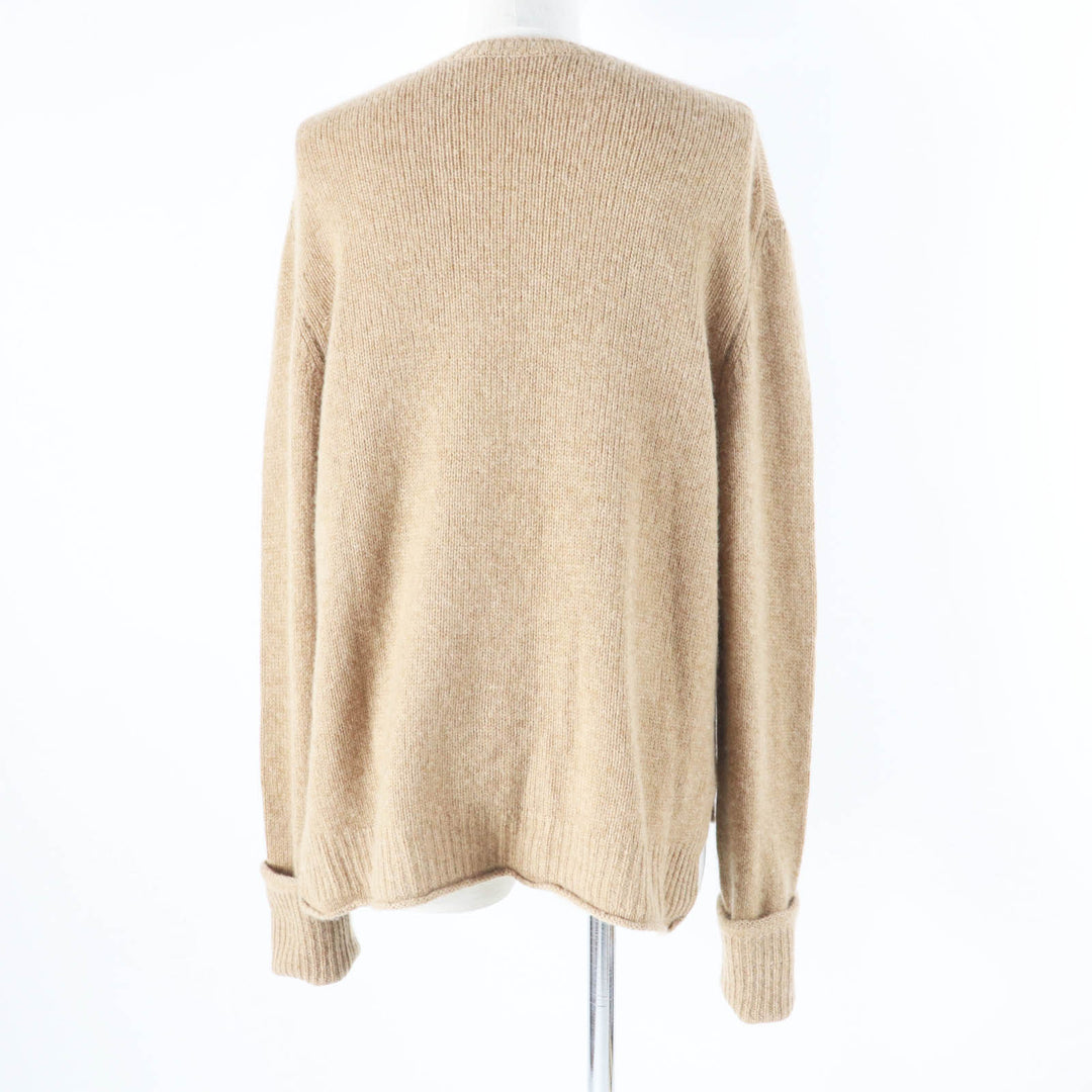 CELINE knit 2 3ET9/ 951A Main: 100% cashmere Camel Phoebe period Women L Used Authentic