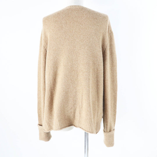 CELINE knit 2 3ET9/ 951A Main: 100% cashmere Camel Phoebe period Women L Used Authentic