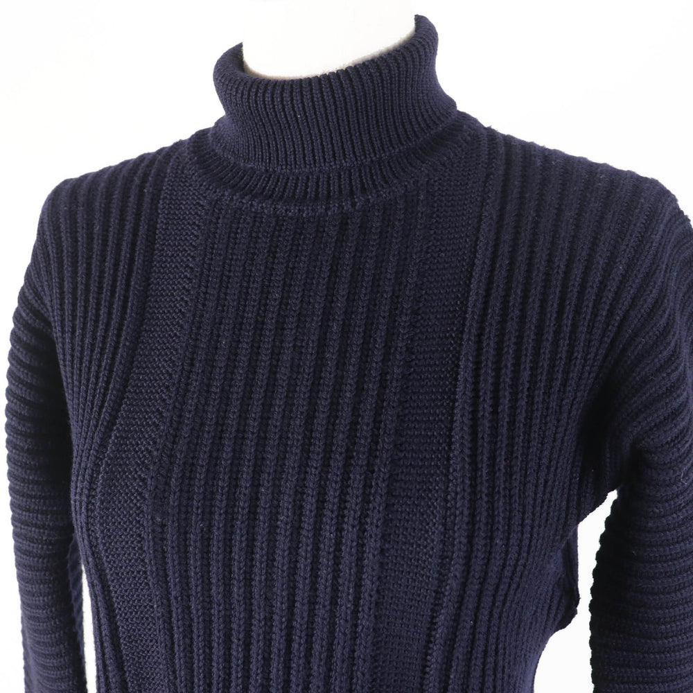 MIUMIU knit Main: 100% virgin wool Navy Women 36 Used Authentic