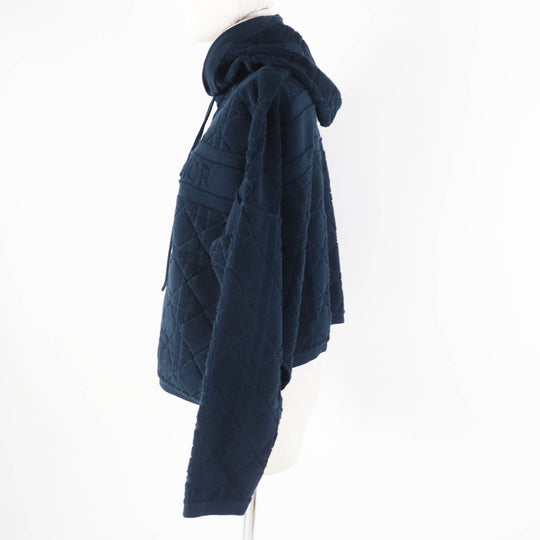 Christian Dior Hoodie 214587AM715 Main: 70% cotton, Main: 30% polyester Dark navy Canage Women XS Used Authentic